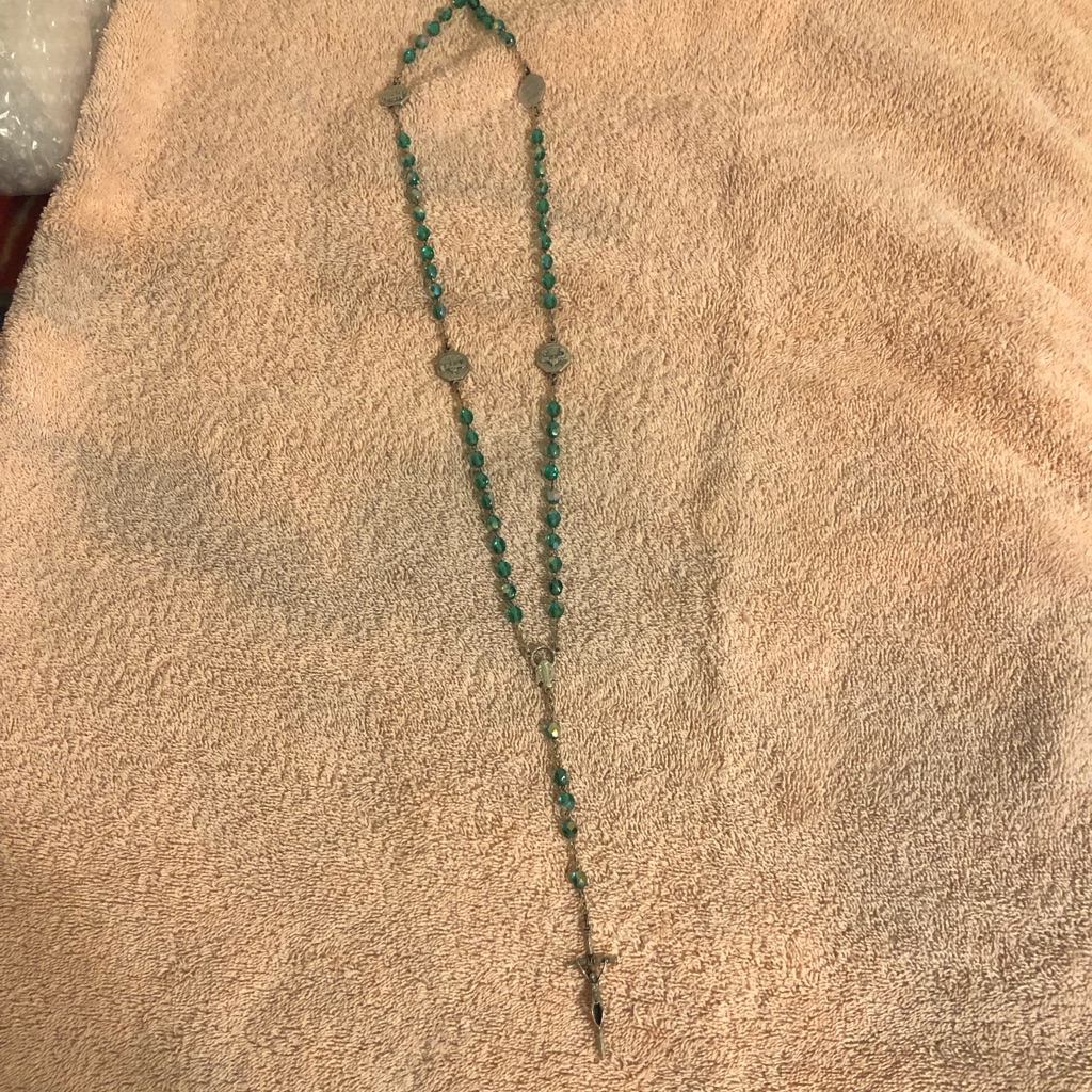 18” Catholic Rosary Prayer Beads Basilica Italy
